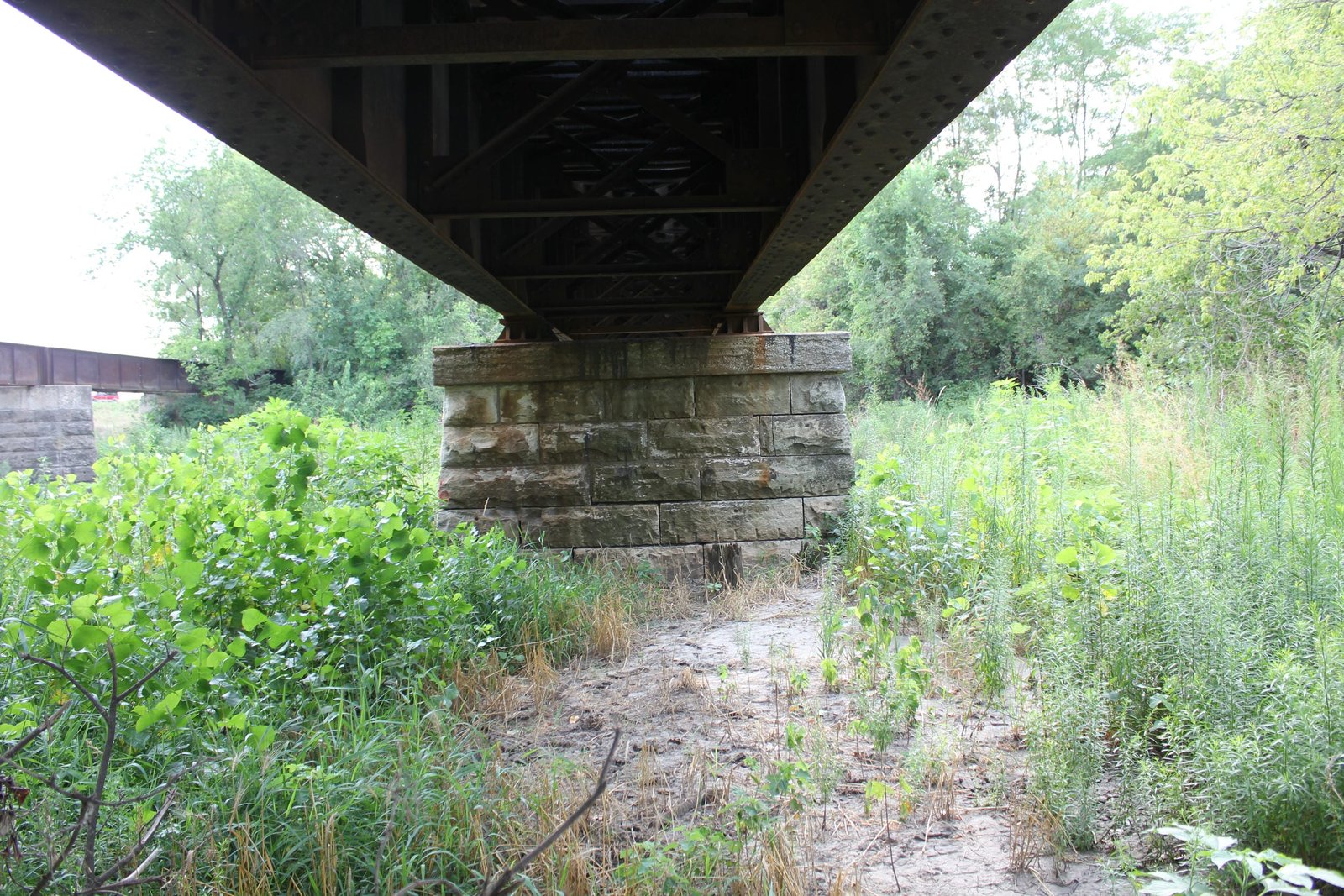 Under bridge